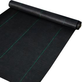3FTx50FT Premium Weed Barrier Fabric Heavy Duty 5OZ, Woven Weed Control Fabric, High Permeability Good for Flower Bed