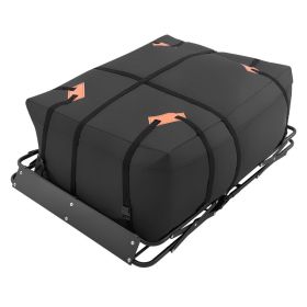 Roof Rack Cargo Basket, 51 X 36 X 4 In, Heavy Duty Roof Top Carrier Basket With Folding Design, 200 Lbs Capacity, All-Weather Easy-Install Car To (Option: default)